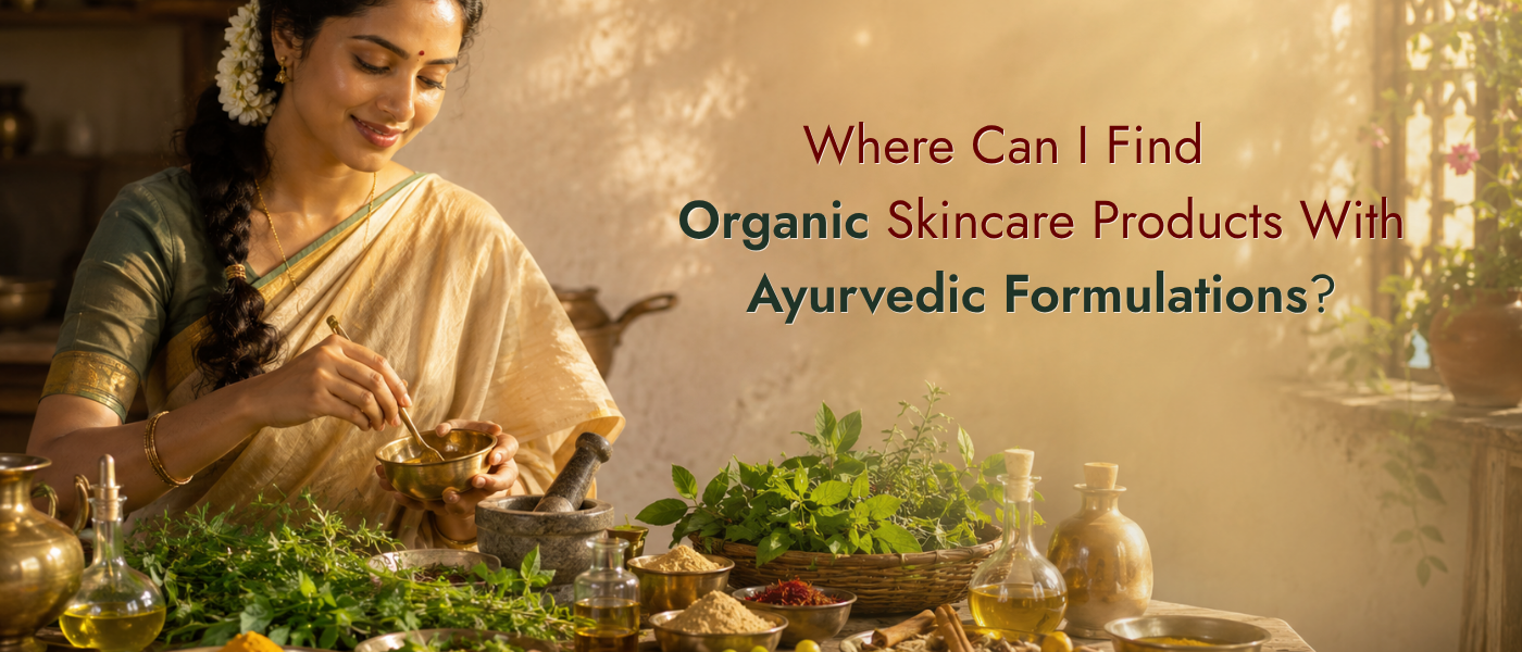 Where Can I Find Organic Skincare Products with Ayurvedic Formulations?