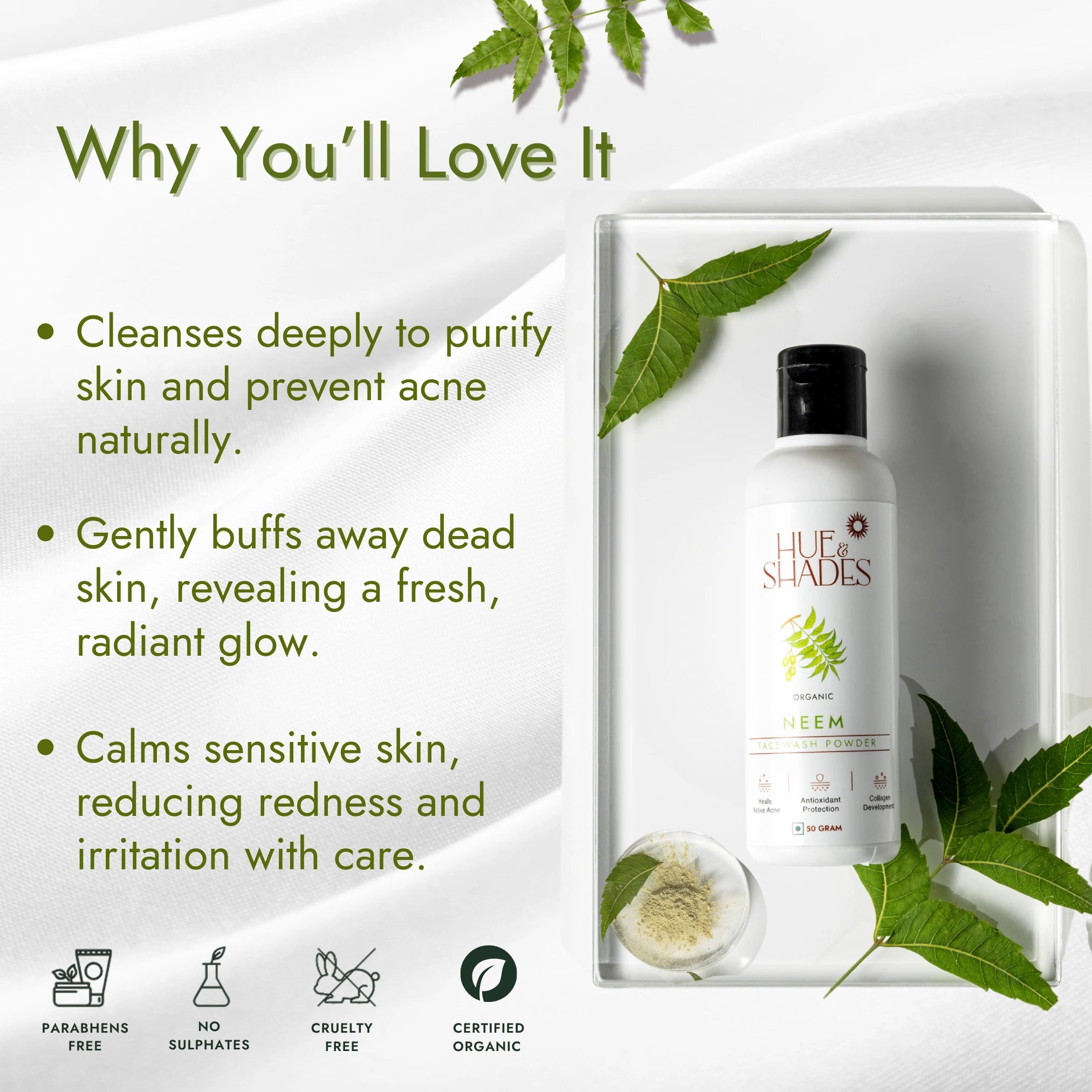 Organic Neem Facewash Powder