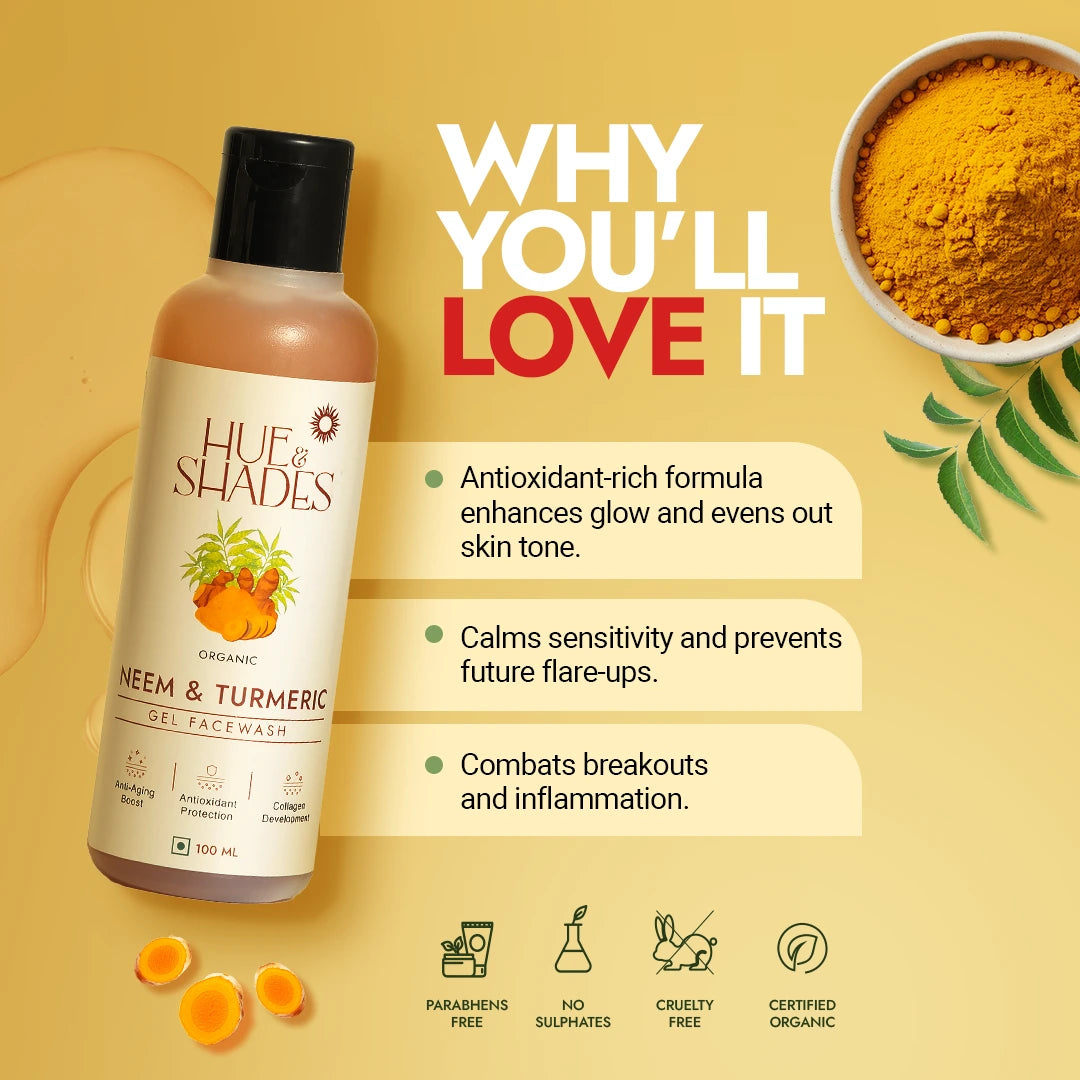 Organic Neem & Turmeric Gel Facewash