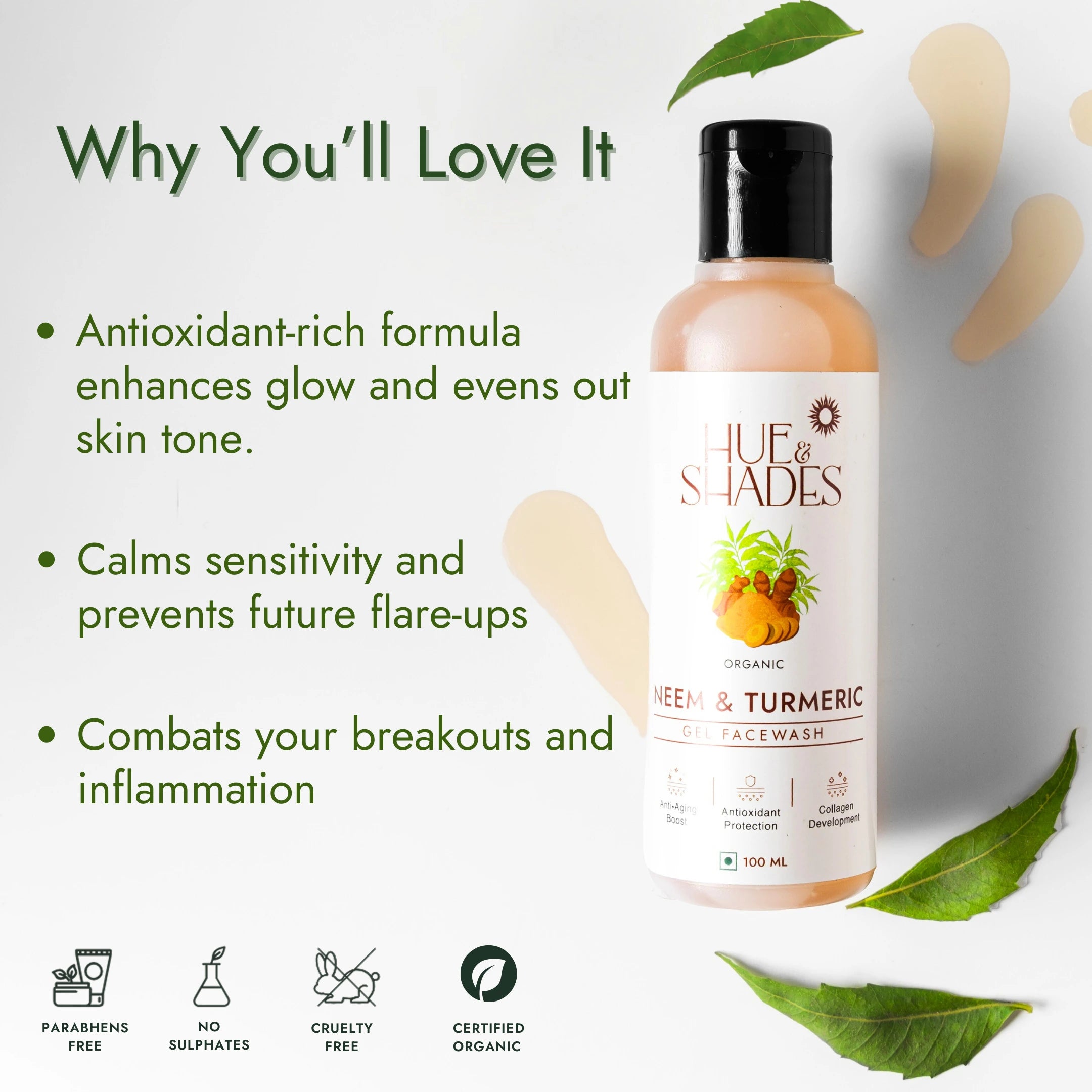 Organic Neem & Turmeric Facewash Gel