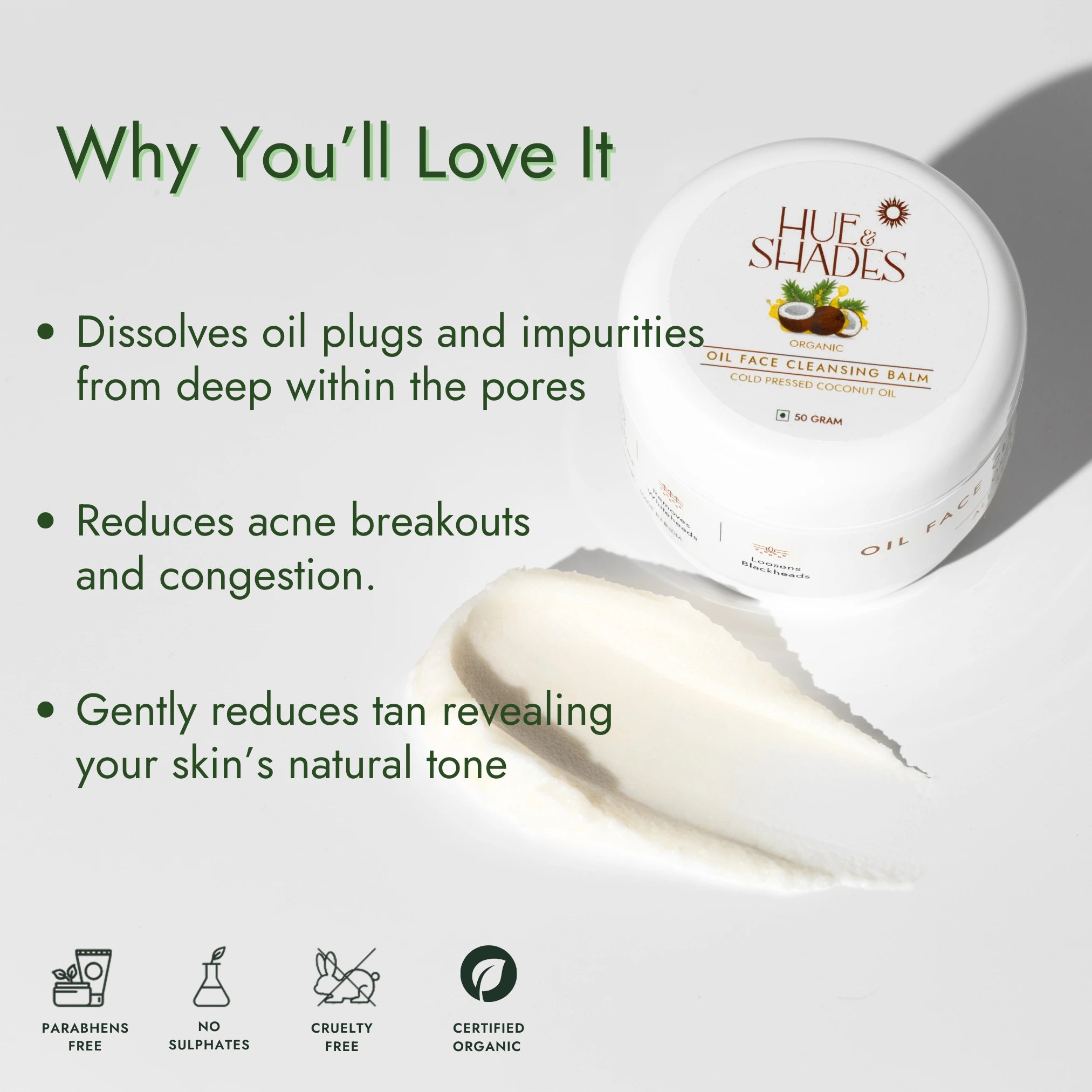 Organic Oil Face Cleansing Balm