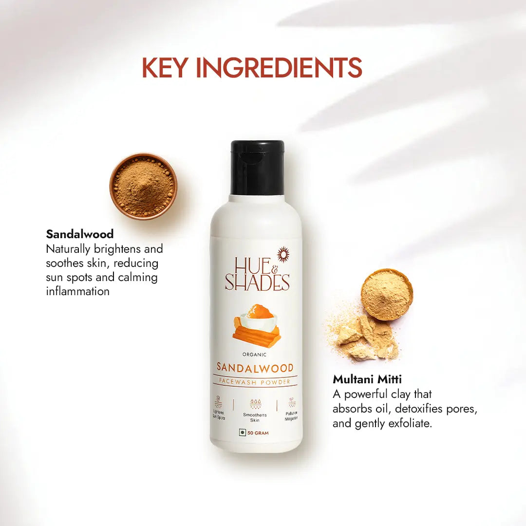Organic Sandalwood Facewash Powder