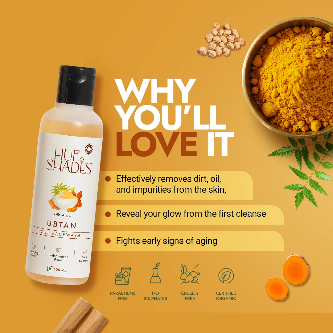 Organic Ubtan Gel Facewash