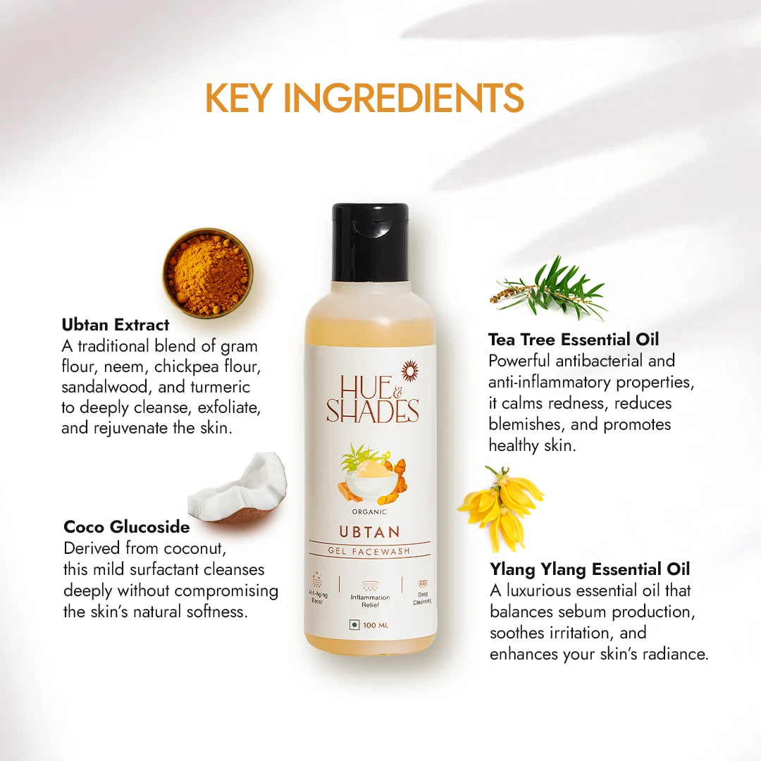 Organic Ubtan Gel Facewash