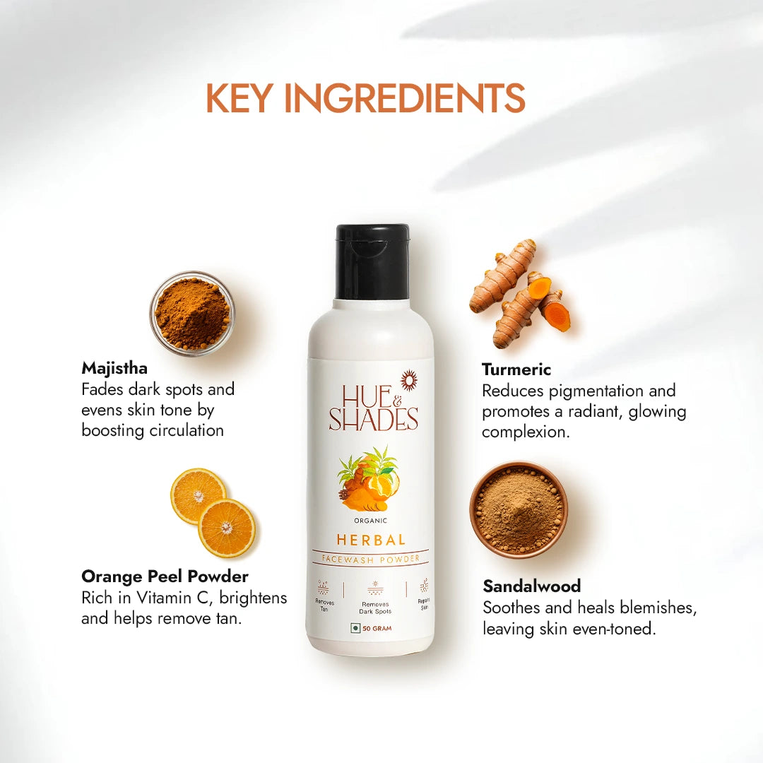 Organic Herbal Facewash Powder