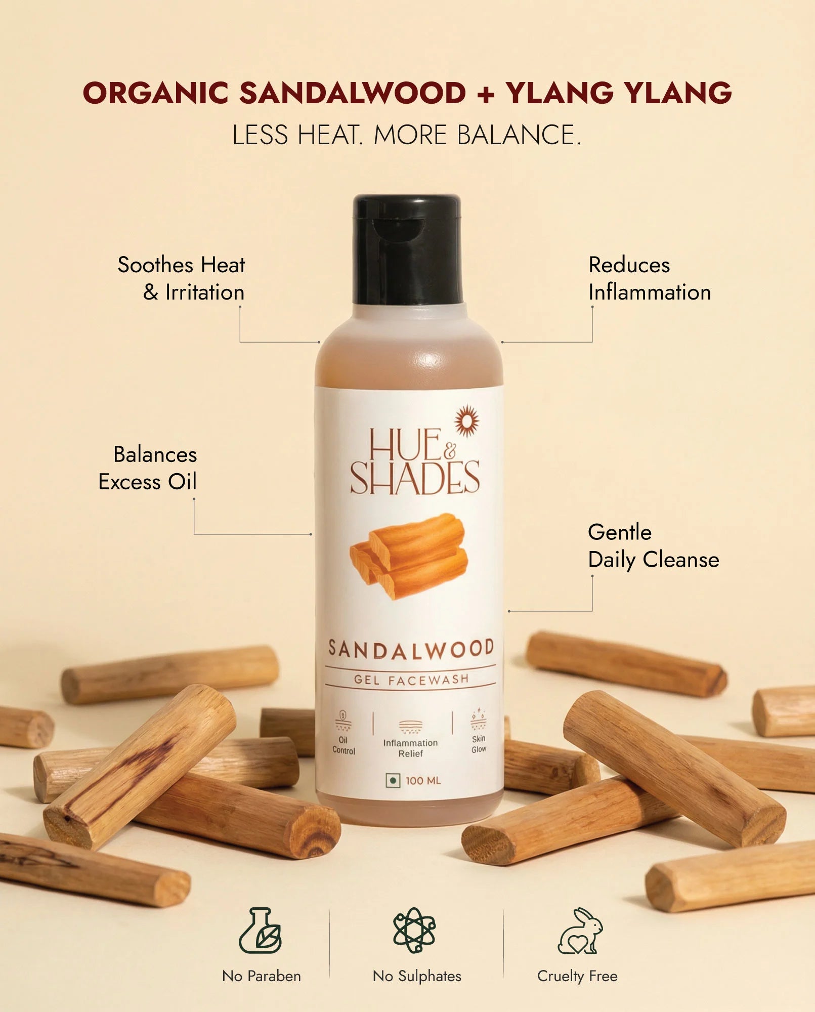 Organic Sandalwood Gel Facewash