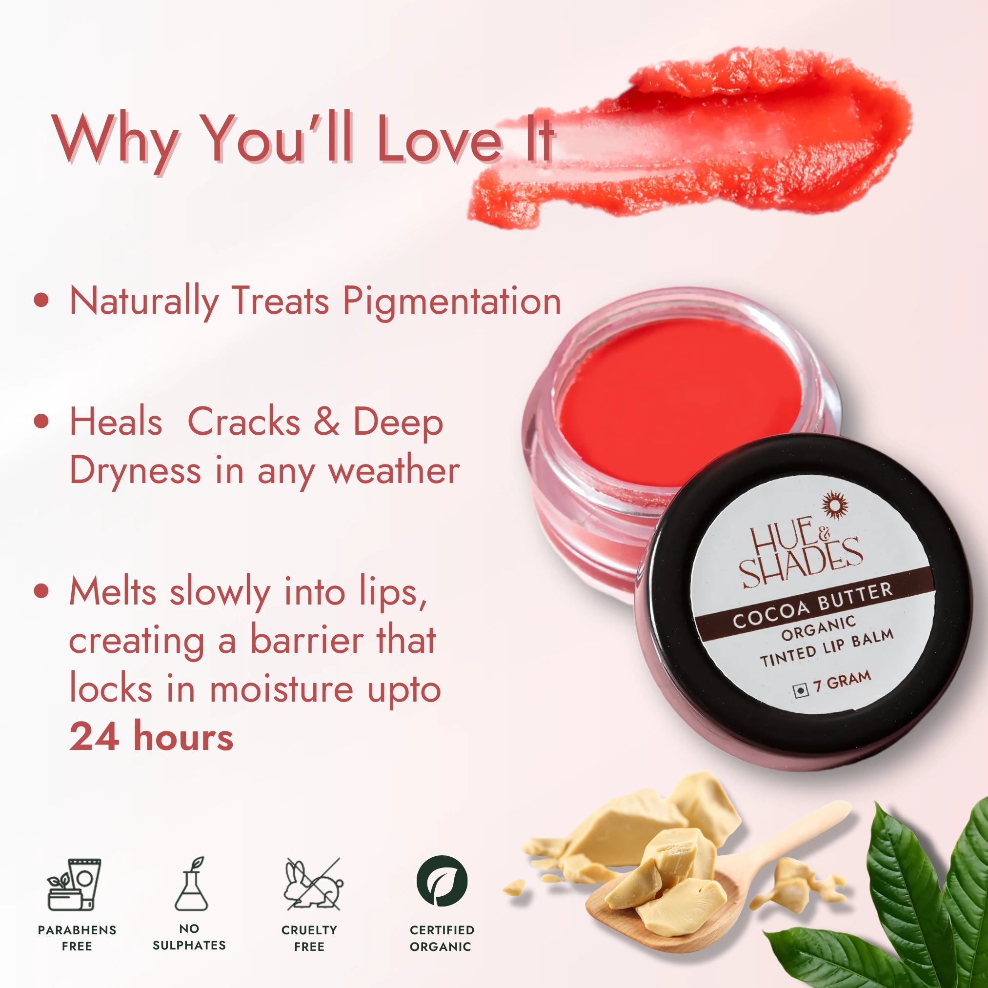 Cocoa Butter Tinted Lip Balm