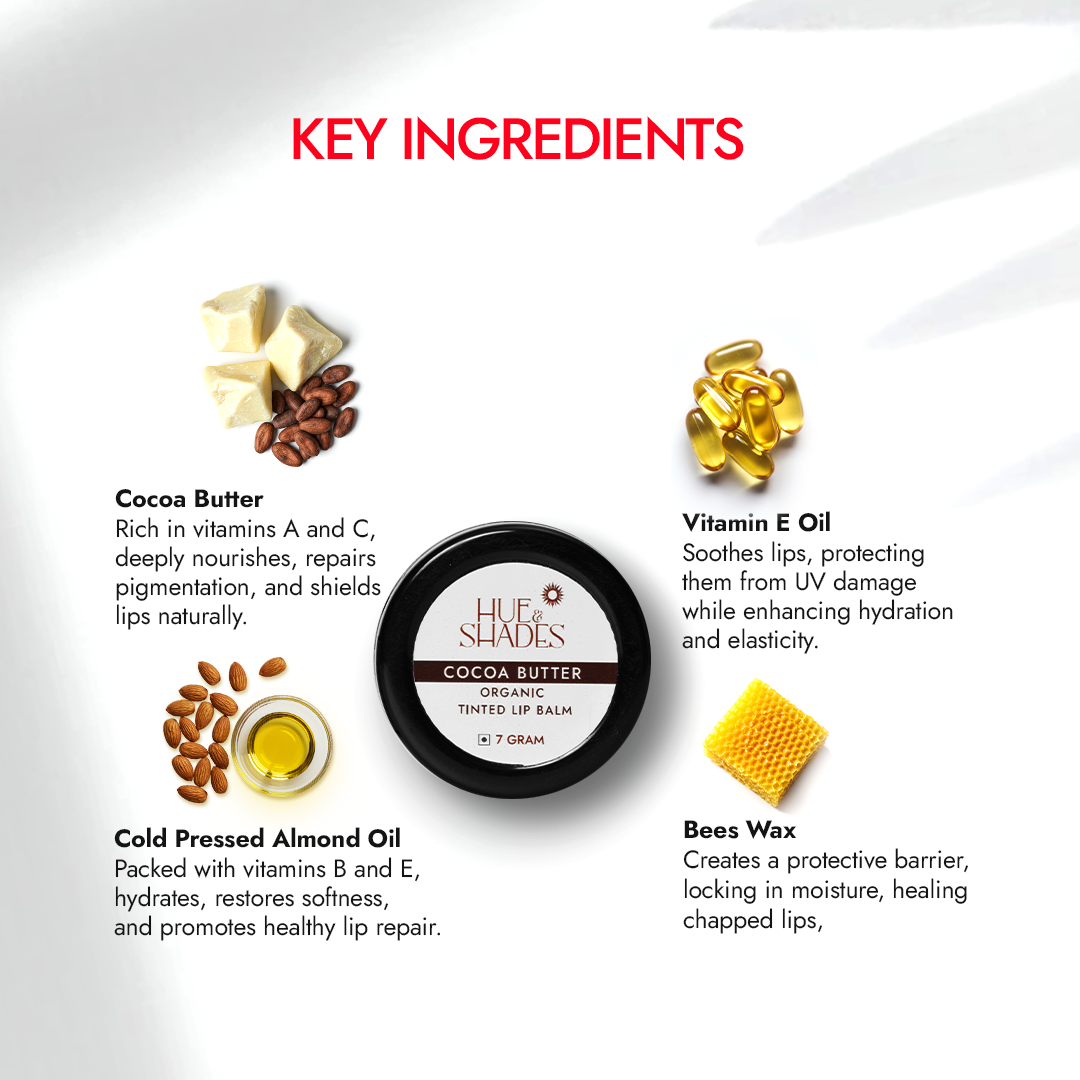 Organic Cocoa Butter Tinted Lip Balm