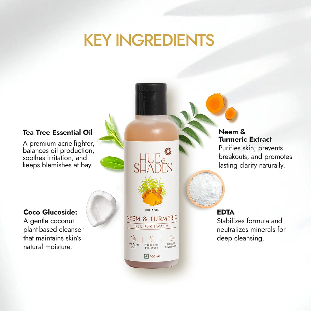 Organic Neem & Turmeric Gel Facewash