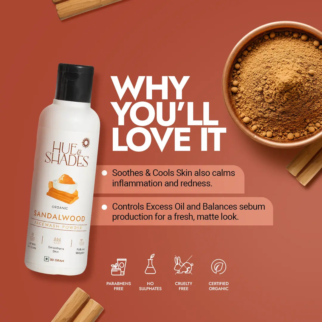 Organic Sandalwood Facewash Powder