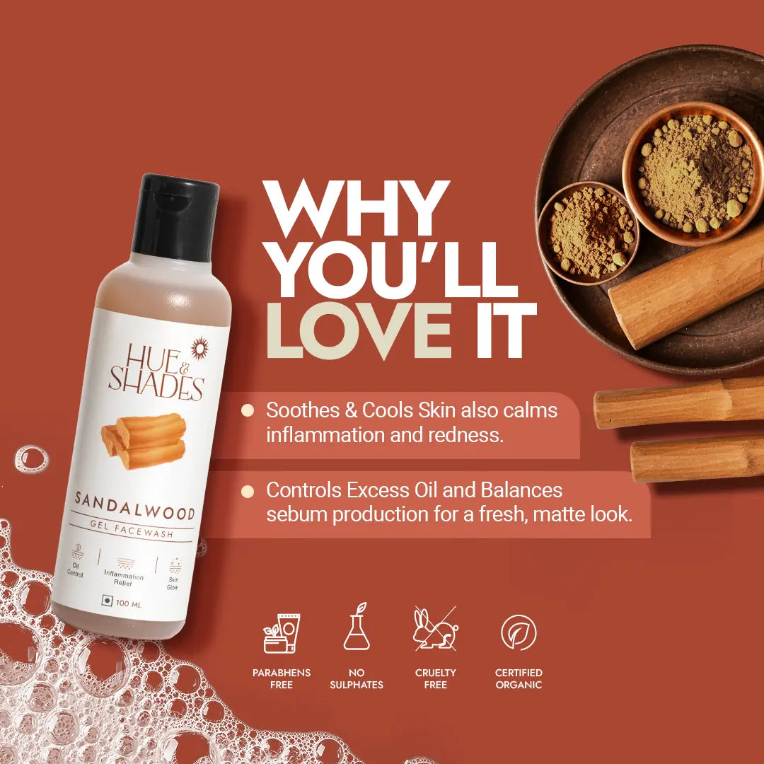 Organic Sandalwood Gel Facewash