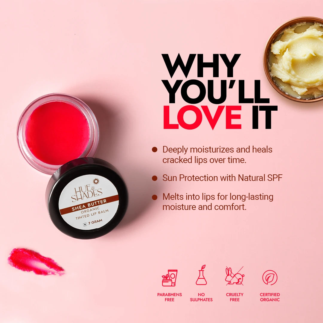 Organic Shea Butter Tinted Lip Balm