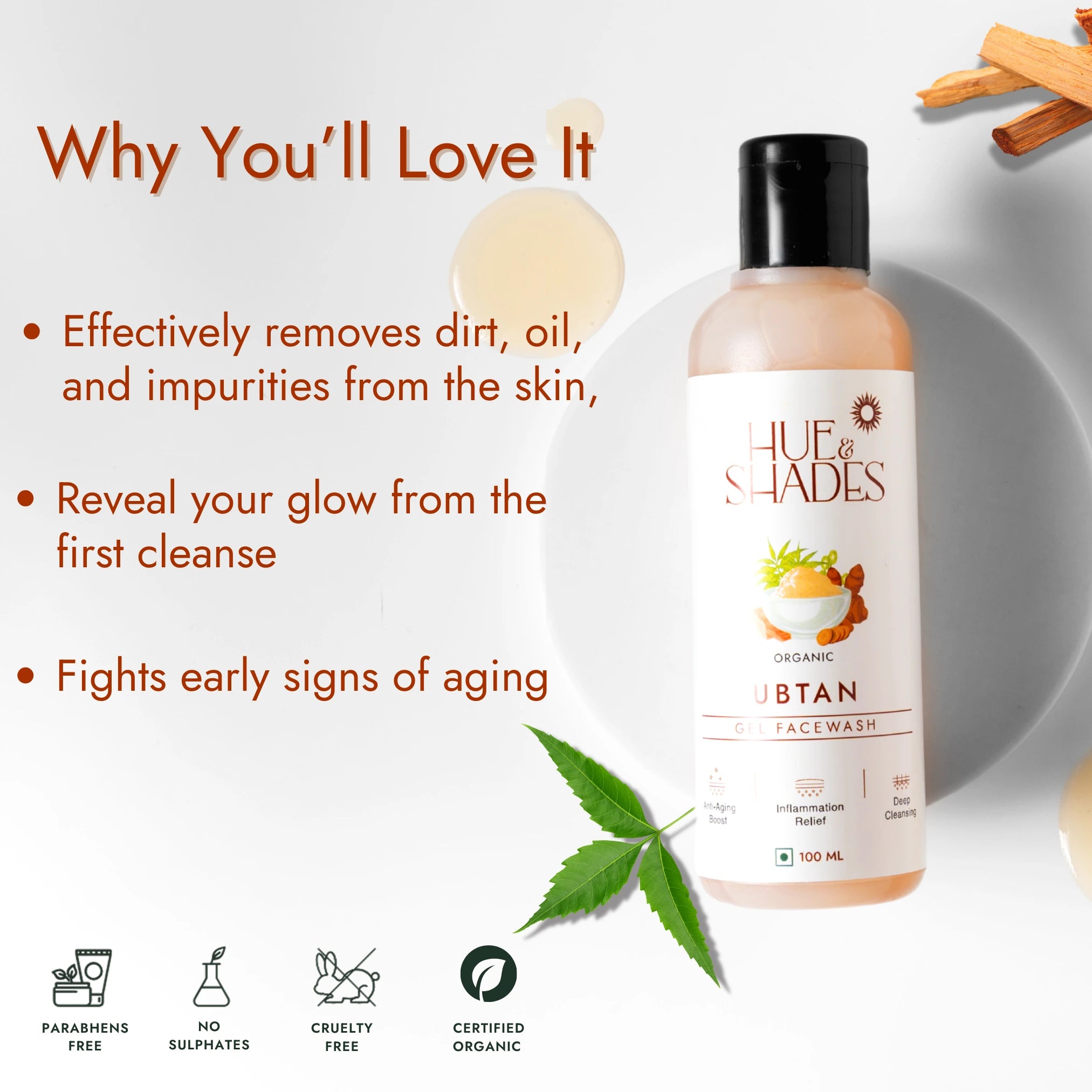 Organic Ubtan Gel Facewash