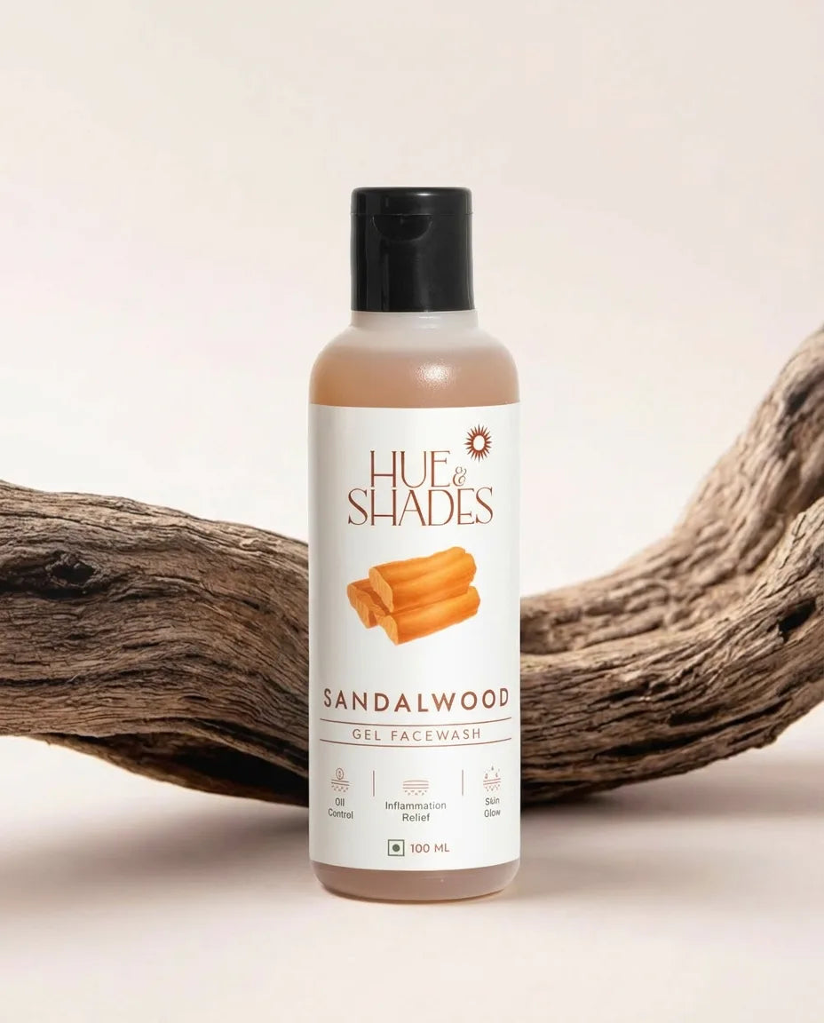natural sandalwood facewash for oily skin, with sandalwood
